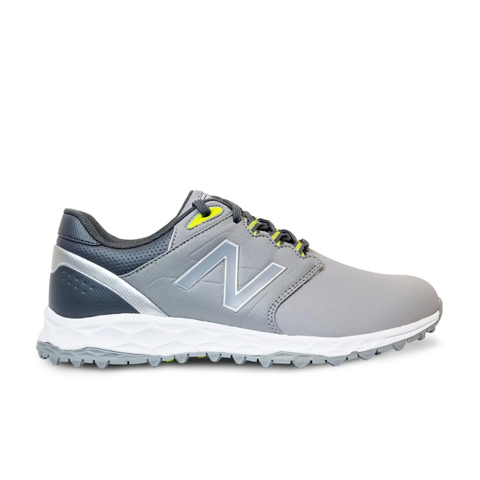 New Balance Mens Fresh Foam Elevate SL Golf Shoe - GREY / YELLOW