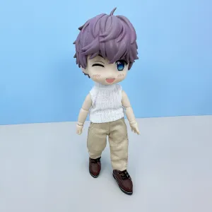 niannyyhouse 1/12 BJD Doll Clothes Turtleneck Vest Pants Shoes OB11 4.3in Action Figures Doll Dressup