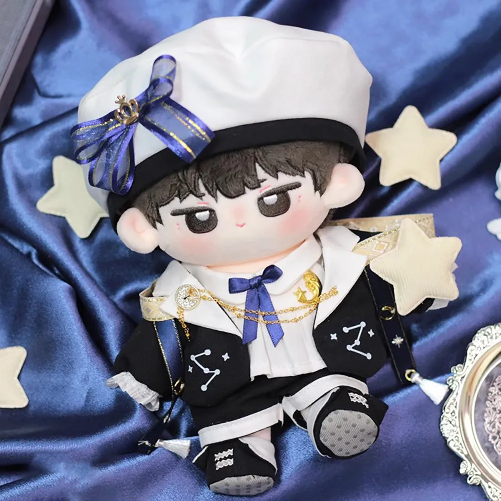 niannyyhouse 20cm Plush Doll Clothes Hat Shirt Coat Pants Shoes Sailor Outfit 8in Doll Dressup