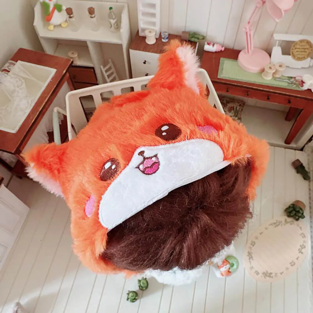 niannyyhouse 20cm Plush Doll Clothes Shark Dinosaur Fox Cat Jacket Hoodie Shoes 8in Doll Accessories Dress Up