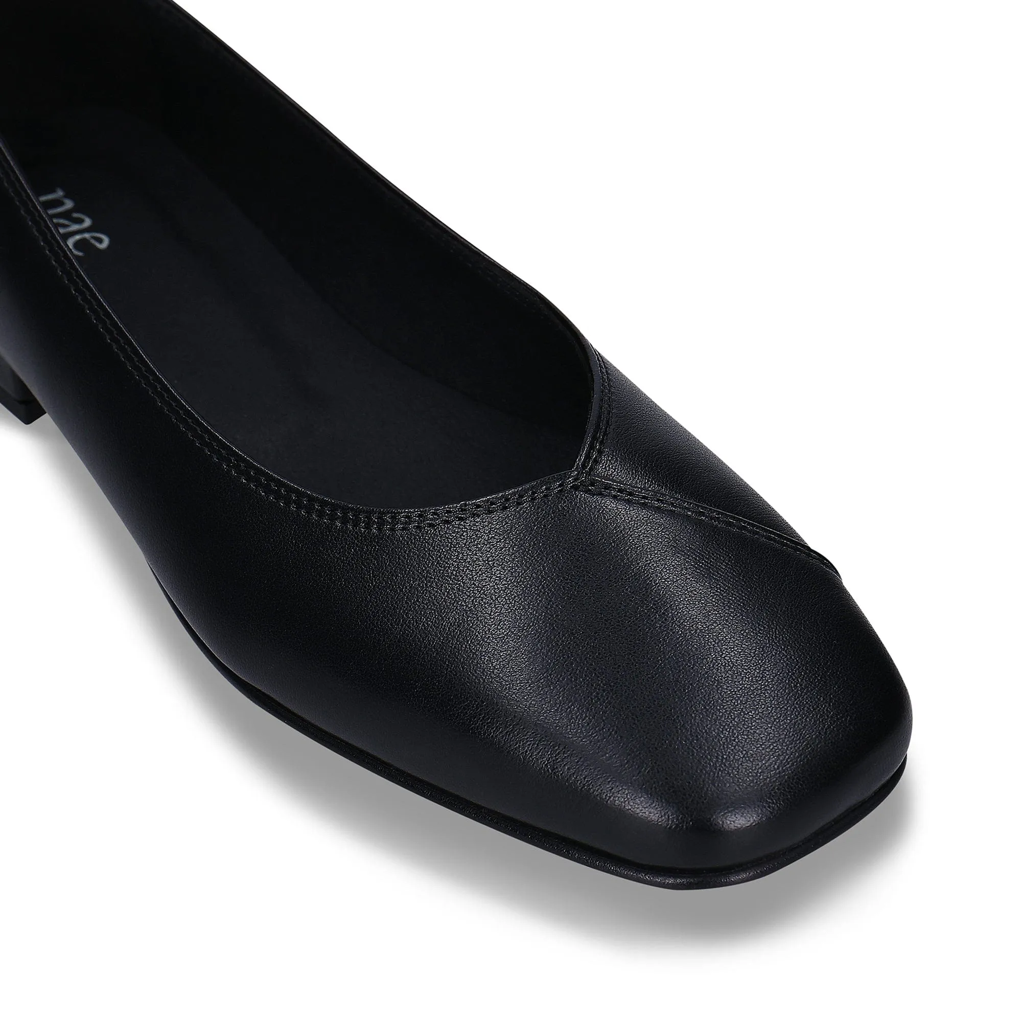 Pam Women's Vegan Apple Leather Ballerina Flats | Black