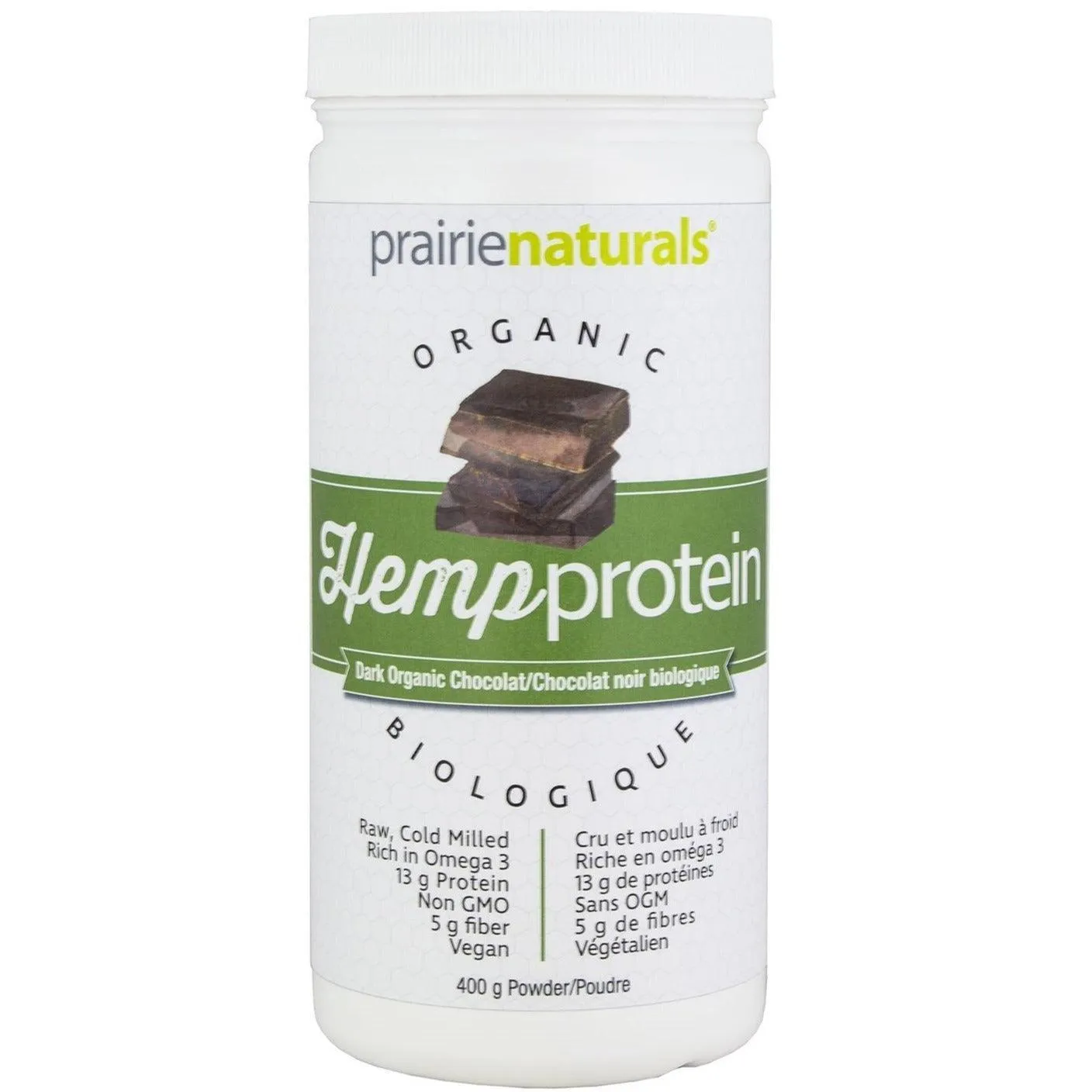 Prairie Naturals Organic Hemp Protein Chocolate 400g