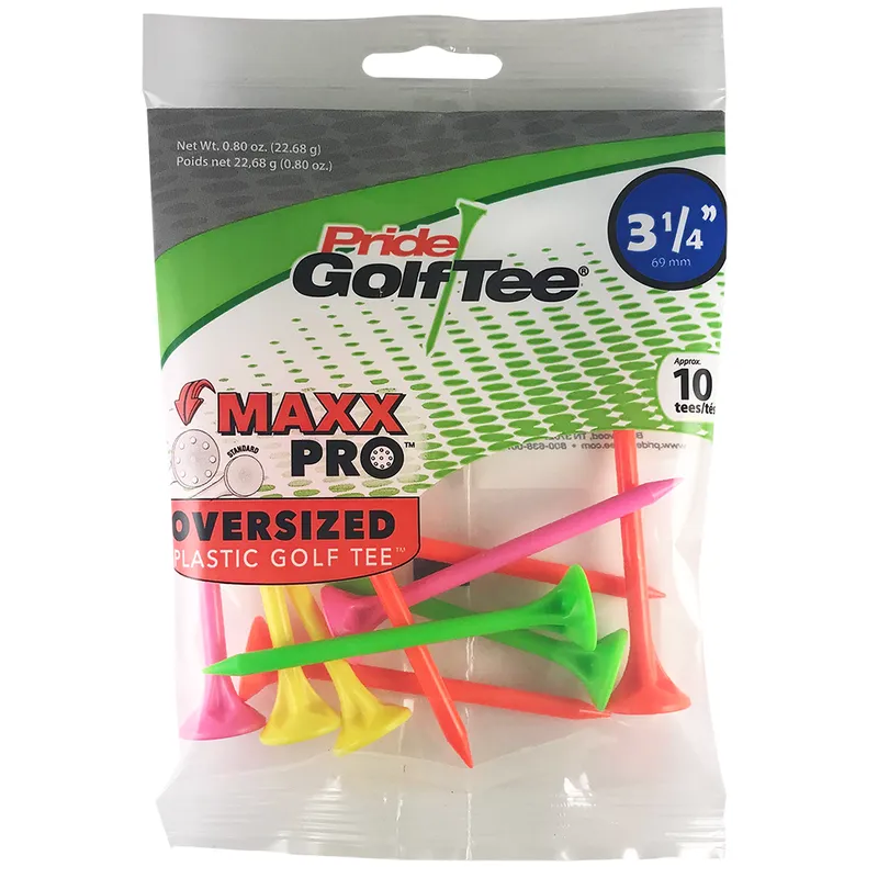 Pride MaxxPro Oversized Plastic Golf Tees