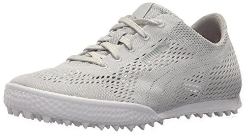 PUMA Golf Women's Monolite Cat Woven Golf Shoe Glacier Gray, 10.5 Medium US