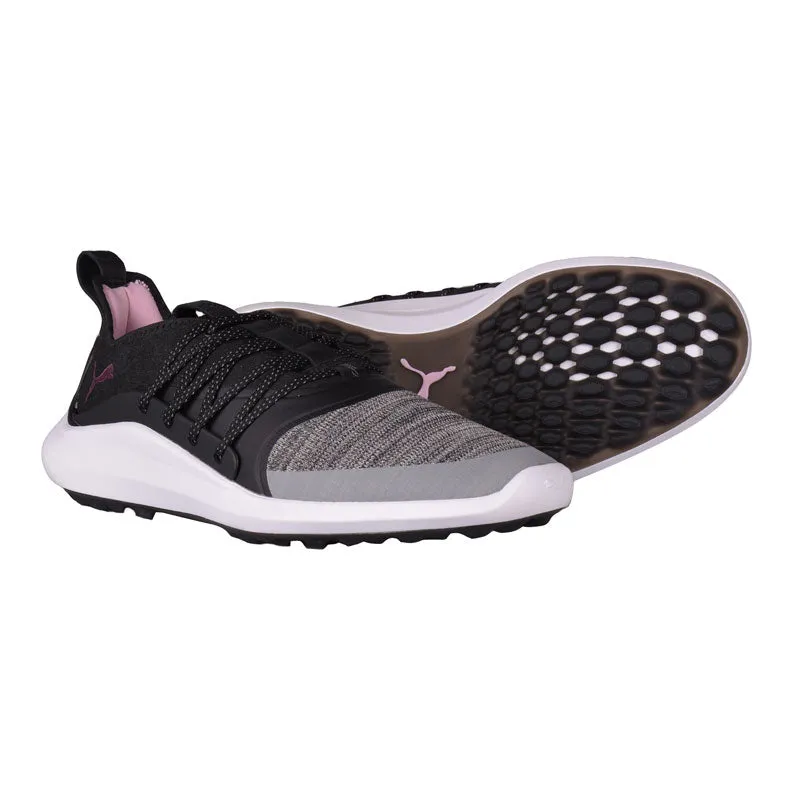 PUMA Ignite Solelace Women's Spikeless Shoes (Black/Grey/Pink)