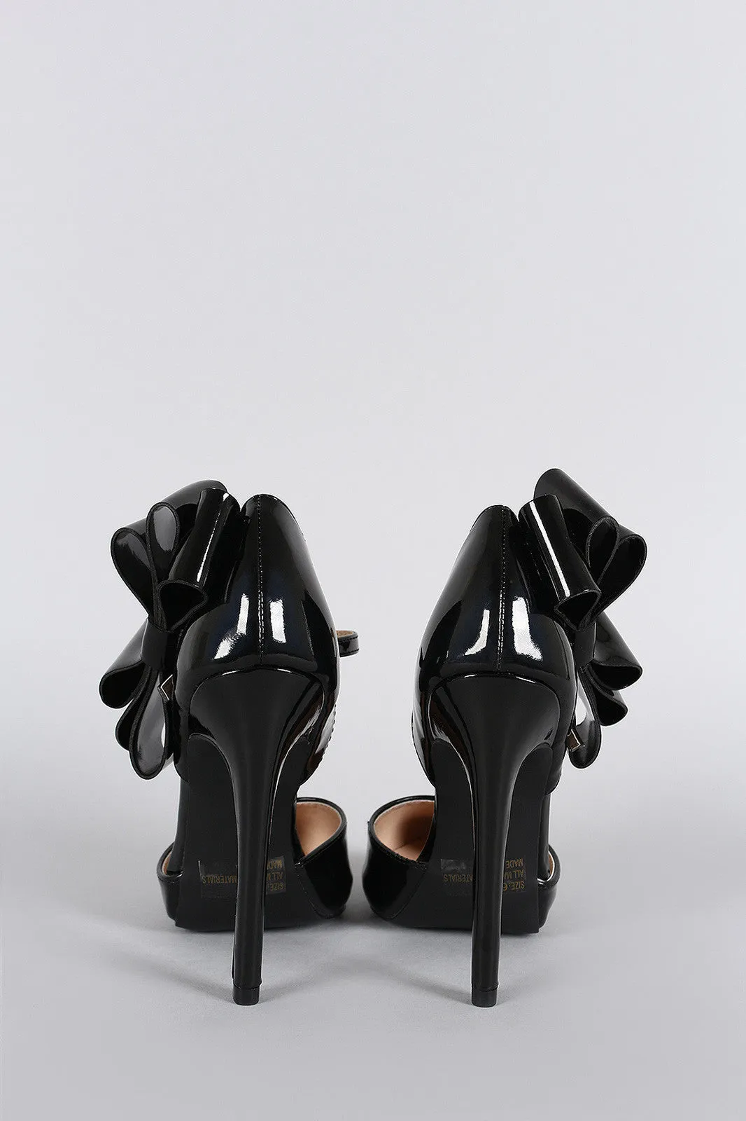 Qupid Lush Bow Mary Jane Dorsay Pump