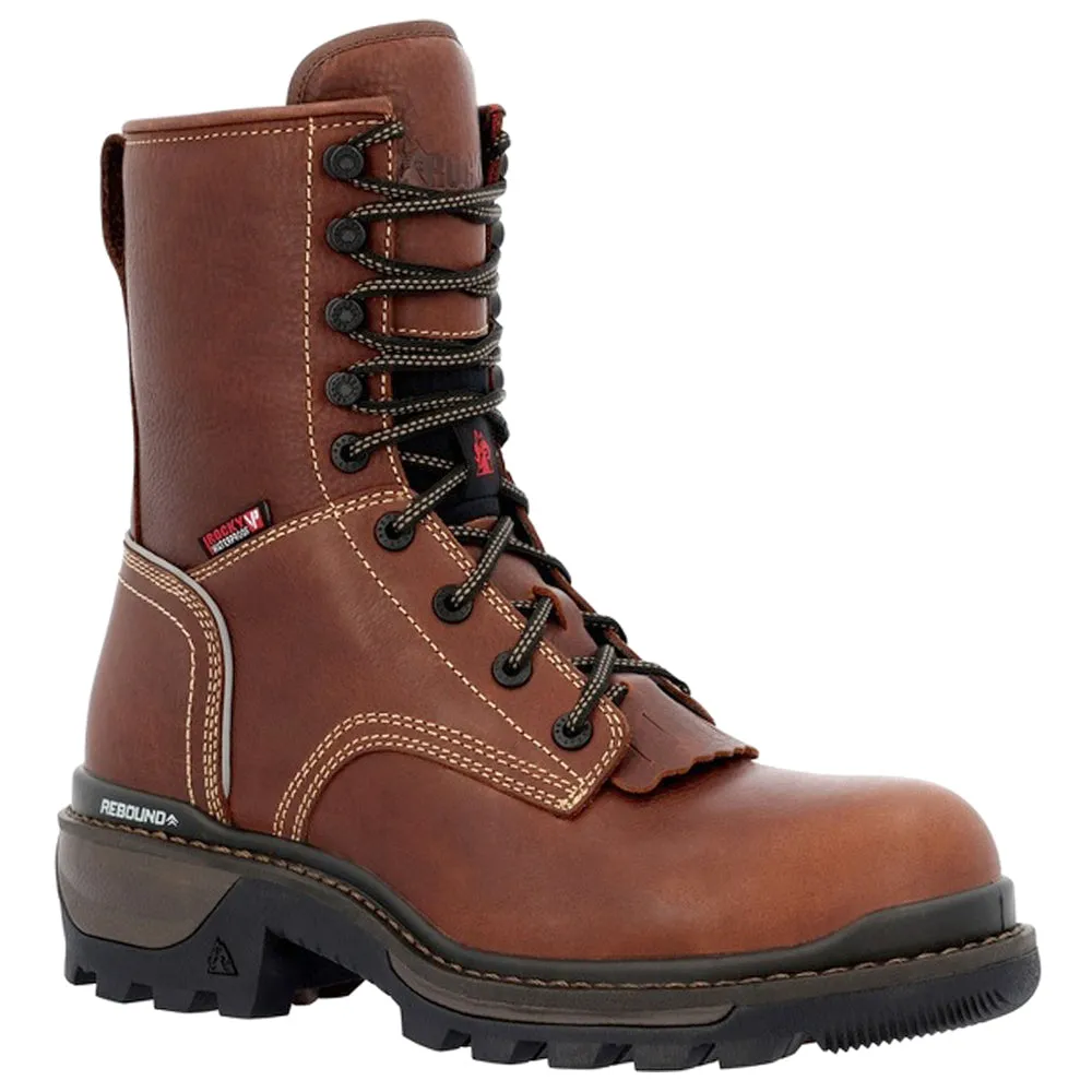 Rams Horn Logger 9 inch Waterproof Composite Toe Work Boots