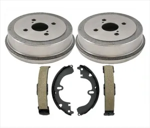 Rear Brake Drums Shoes Pair Set for Toyota Corolla 1994-2002 Prizm 1993-2002