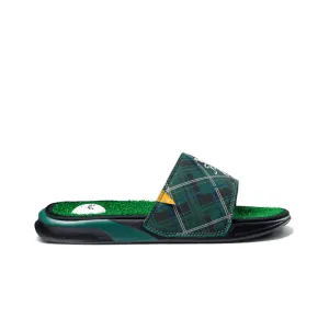 Reef Men's Mulligan Slide - Green Tartan