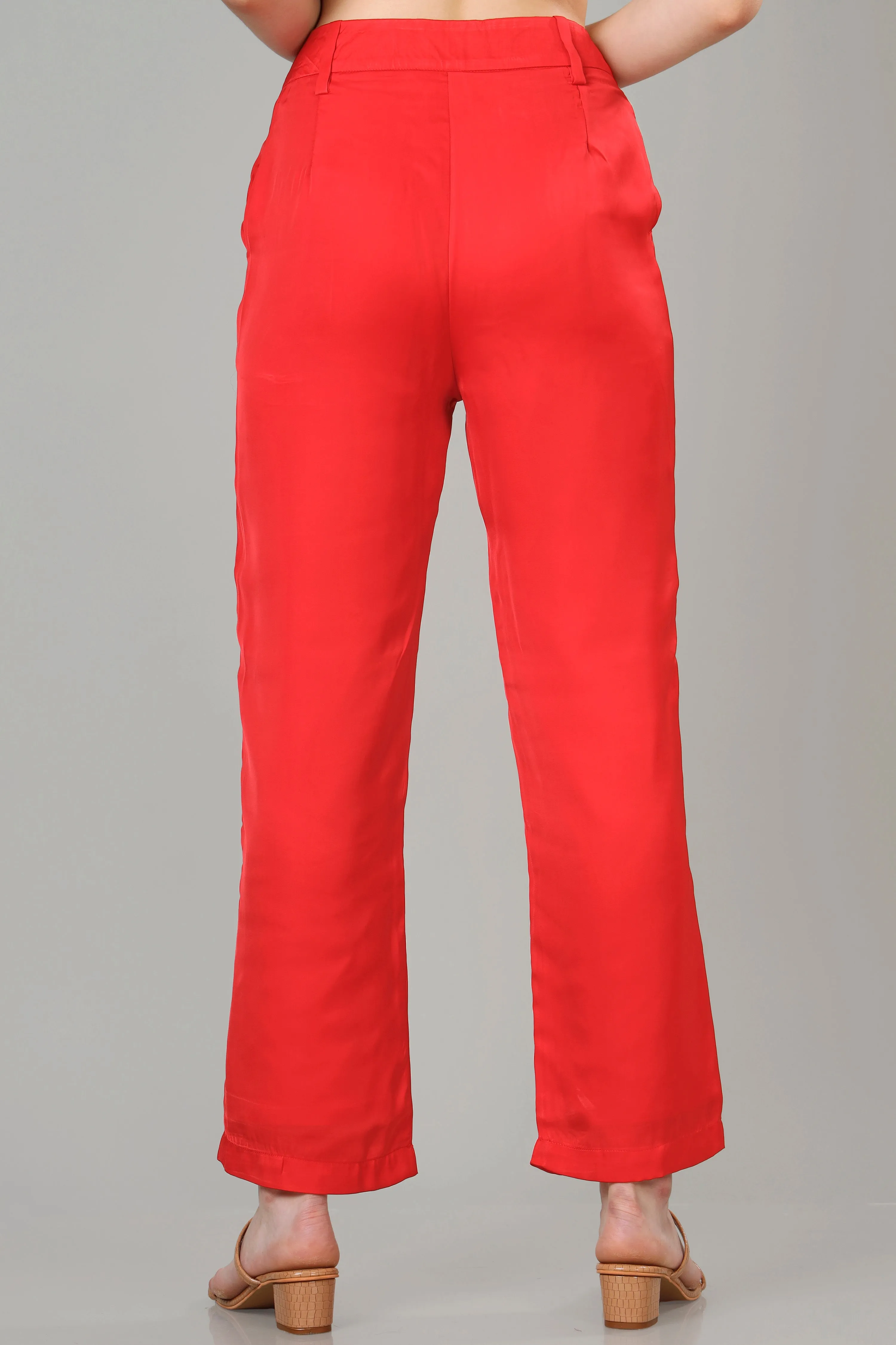 Romantic Red Ladies Bottom Wear