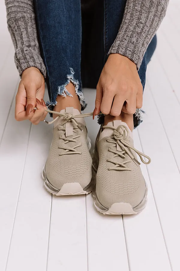 Running Free Sneaker In Taupe