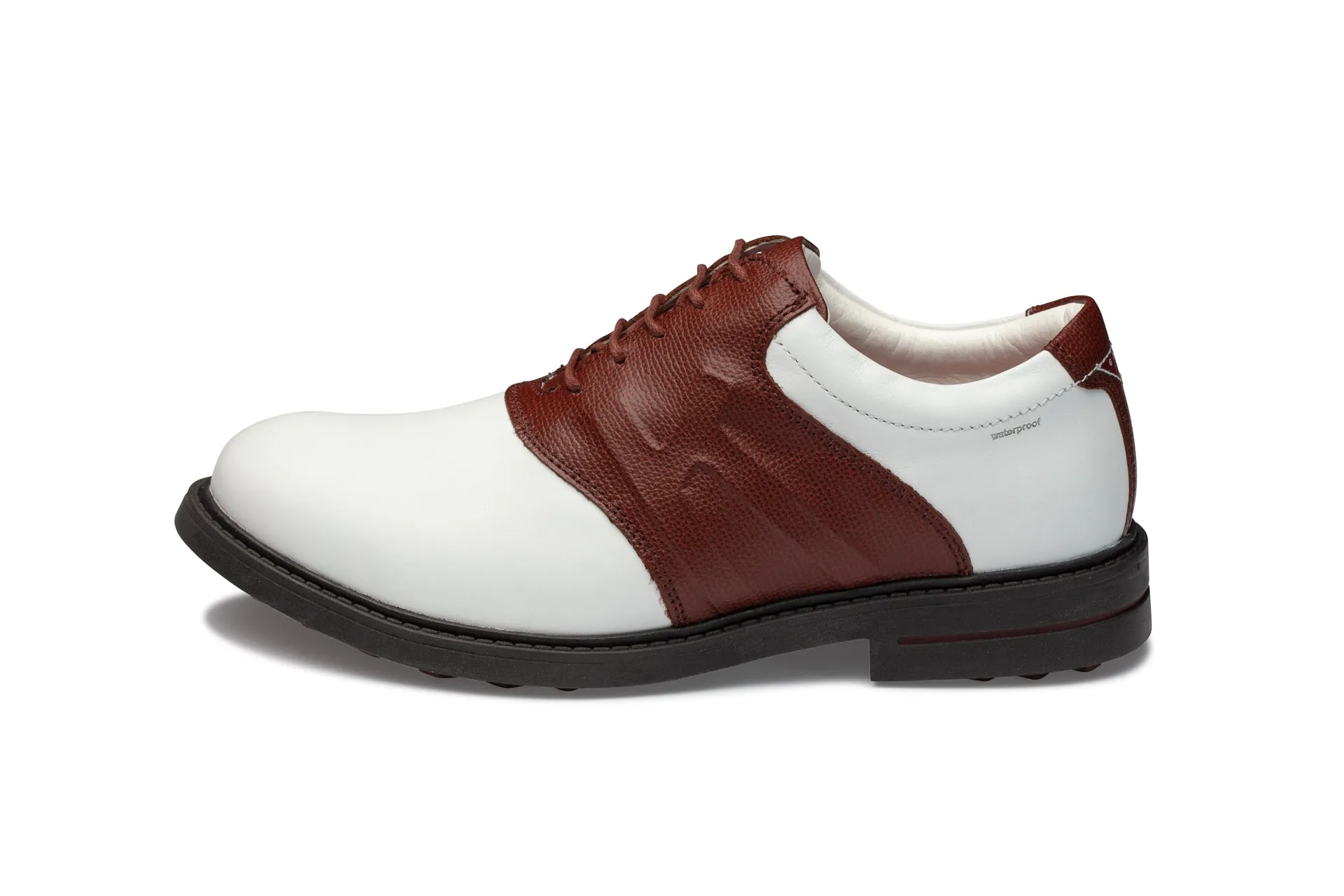 Scottsdale  06  White|Brown Men's Golf Shoes  S006 03