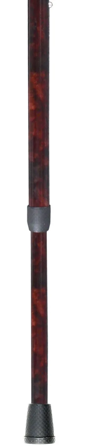 Scratch and Dent Carbon Fiber Red Impressionist Derby Walking Cane With Adjustable Carbon Fiber Shaft V2214