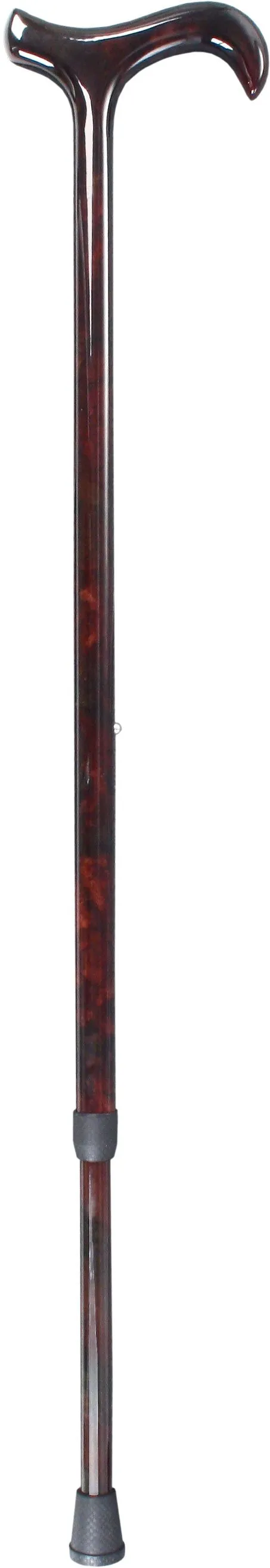 Scratch and Dent Carbon Fiber Red Impressionist Derby Walking Cane With Adjustable Carbon Fiber Shaft V2214