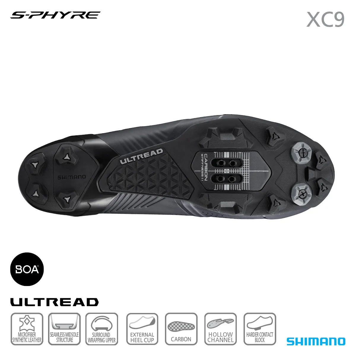 Shimano XC9 S-PHYRE Wide Fit MTB Shoe