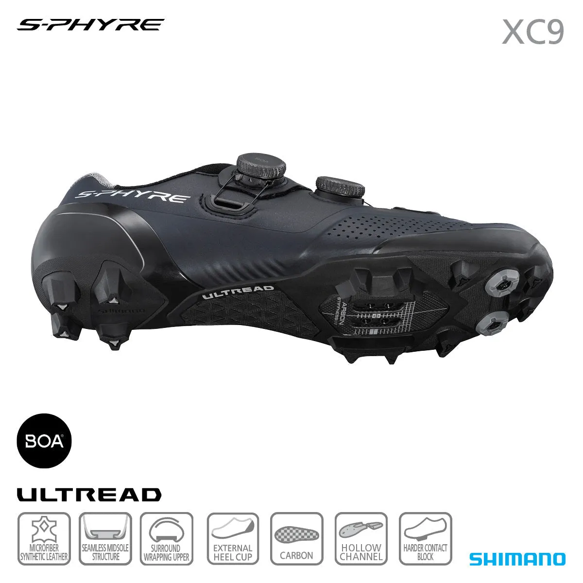 Shimano XC9 S-PHYRE Wide Fit MTB Shoe