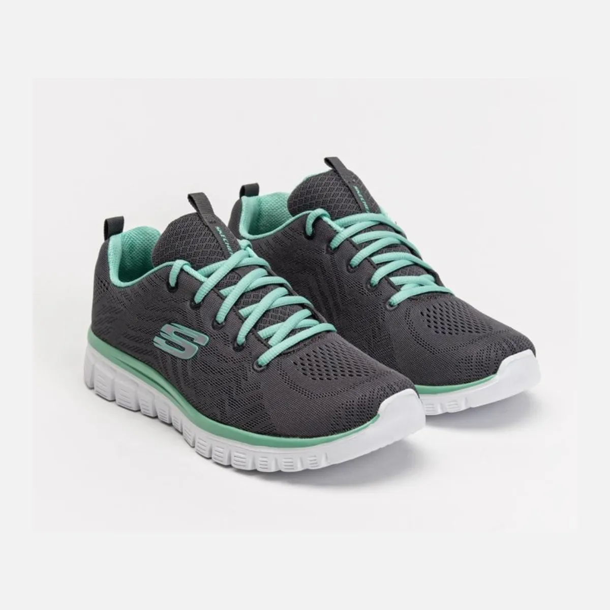 Skechers Graceful - Get Connected Women's Running Shoes -Charcoal/Green