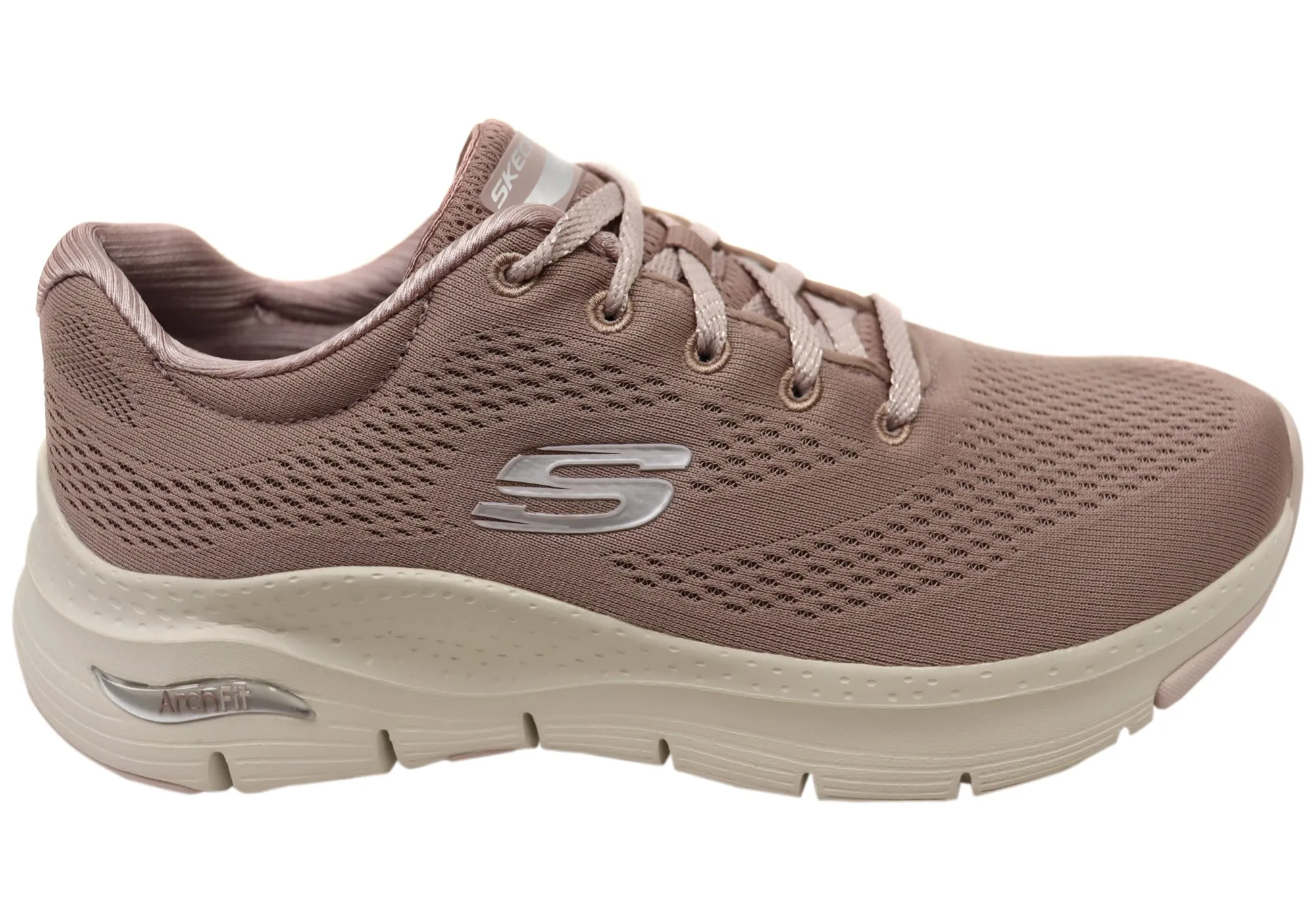 Skechers Womens Arch Fit Comfortable Lace Up Shoes