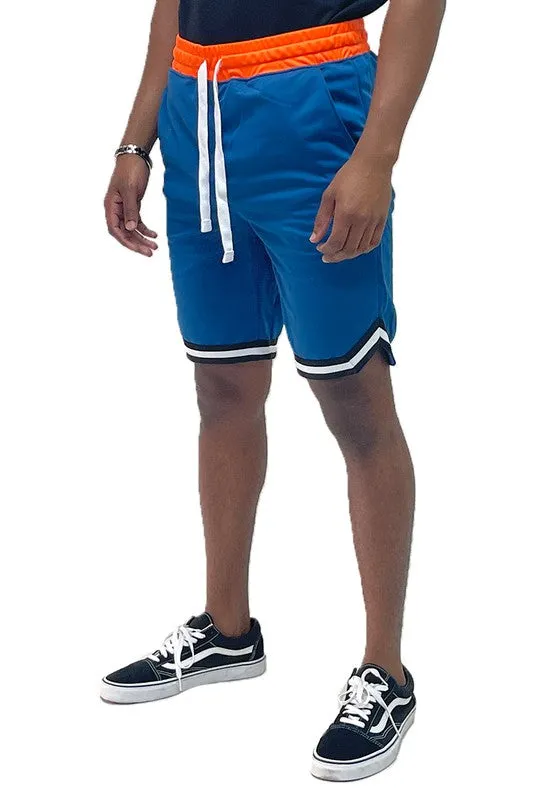 Solid Athletic Basketball Sports Shorts Chevron Trim