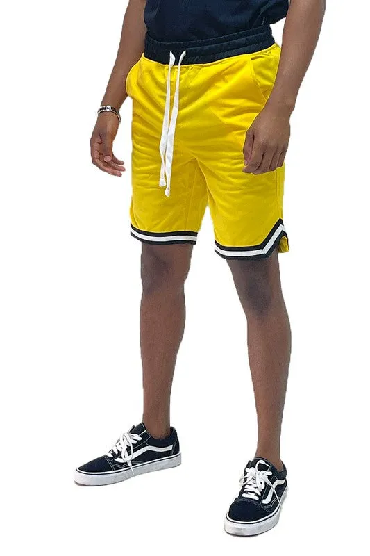 Solid Athletic Basketball Sports Shorts Chevron Trim