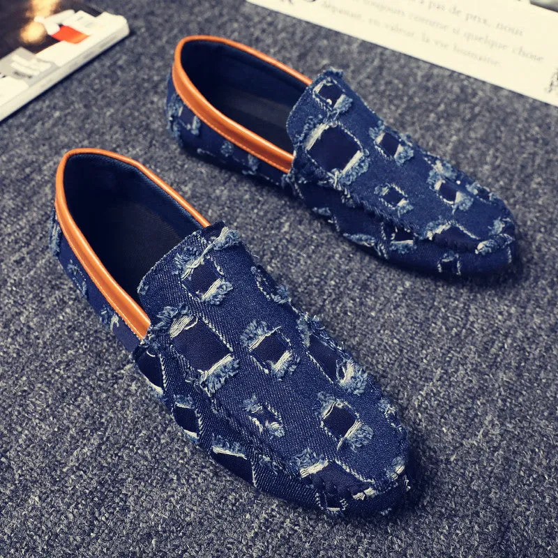 spring new trendy shoes  lazy men's breathable