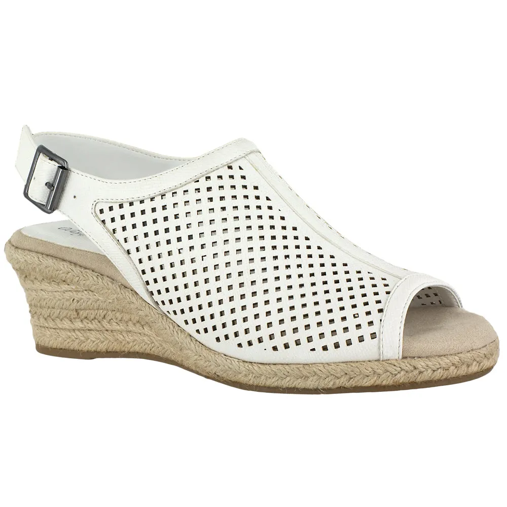 Stacy Cut-Outs Espadrille Wedge Sandals