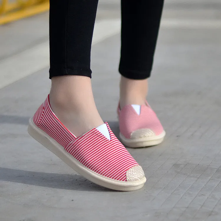 Style Breathable Slip-on Flat Soft Canvas Shoes