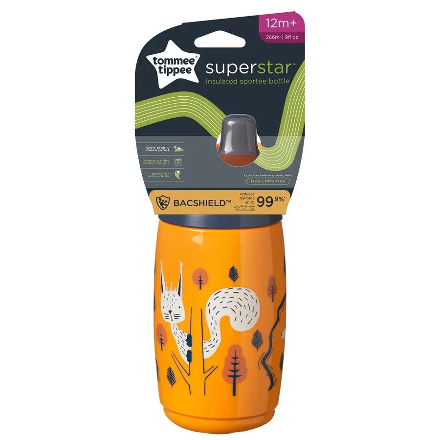 Tommee Tippee Insulated Sportee Water Bottle Leak & Shake-Proof, 266ml