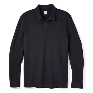 Tour Polo Long Sleeve in Black