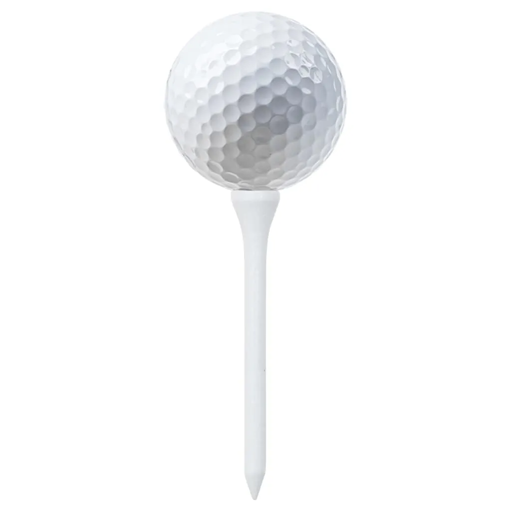 vidaXL Golf Tees 1000 pcs White 70 mm Bamboo