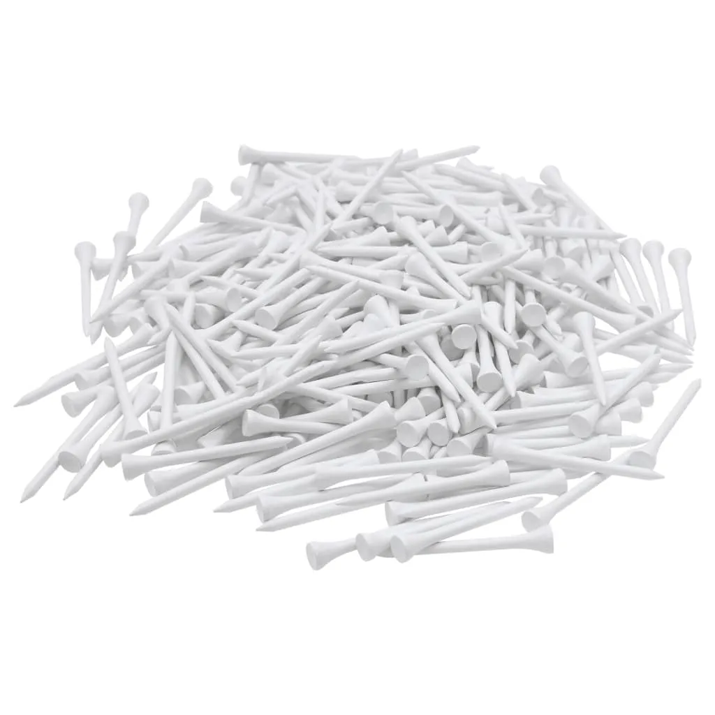 vidaXL Golf Tees 1000 pcs White 70 mm Bamboo