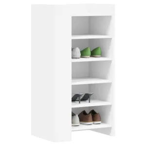 vidaXL Shoe Cabinet White 52x37.5x100 cm Engineered Wood