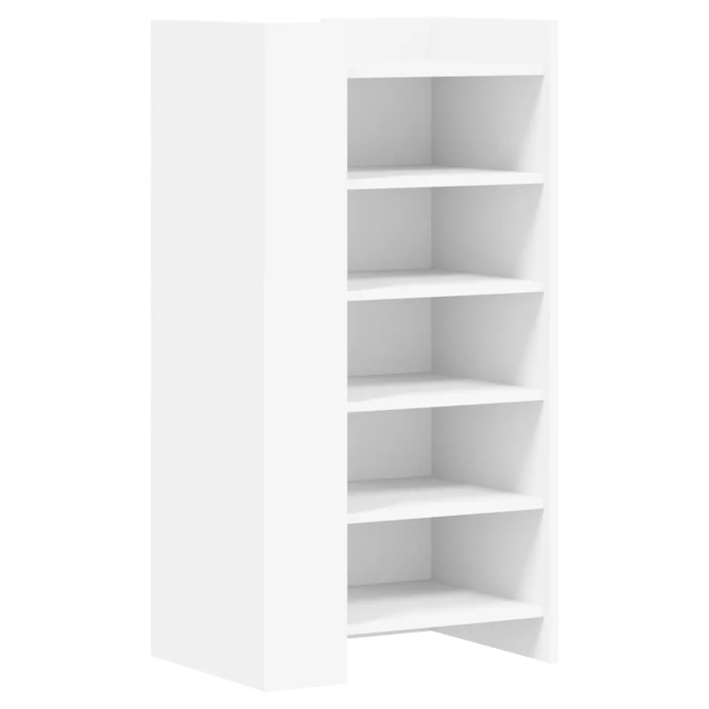 vidaXL Shoe Cabinet White 52x37.5x100 cm Engineered Wood