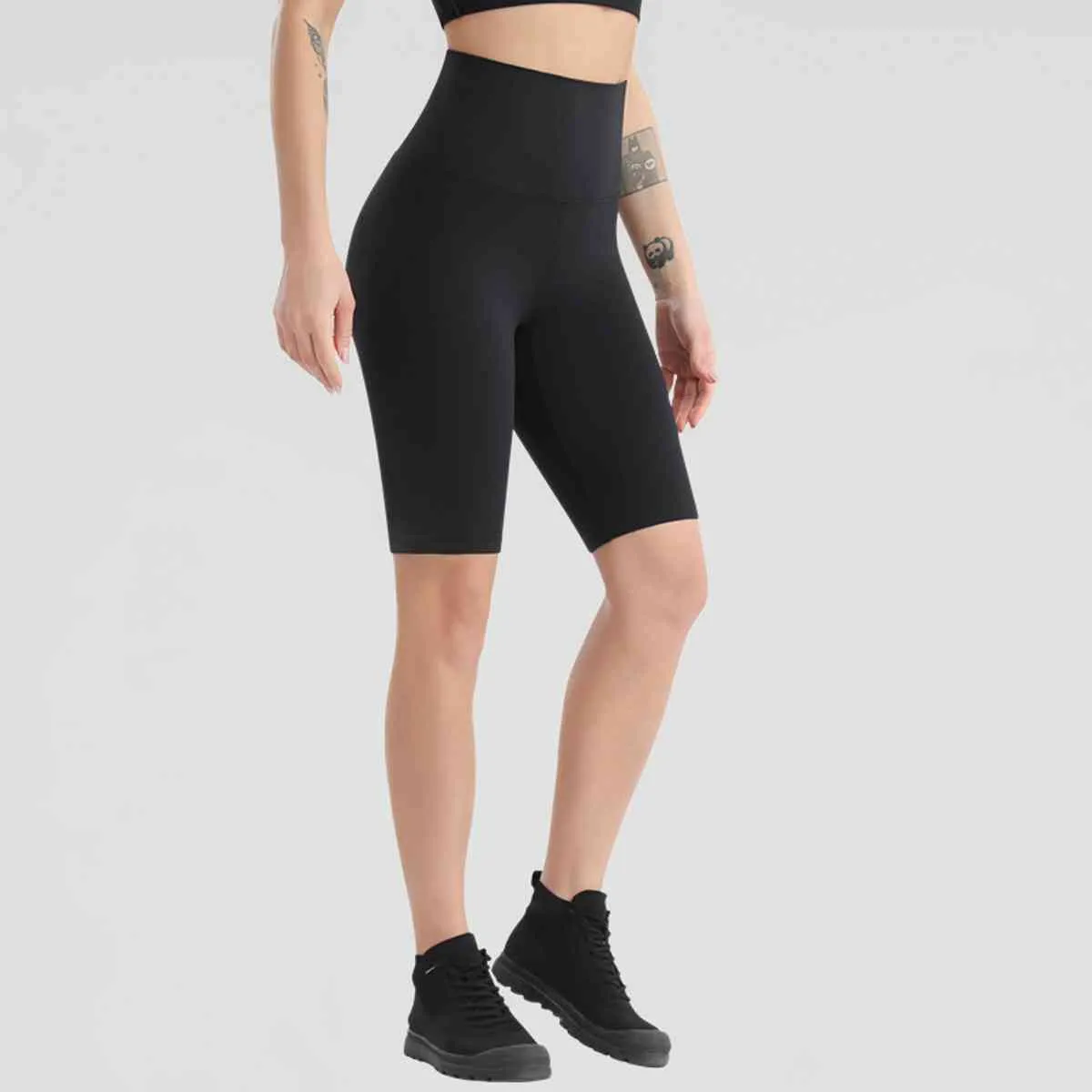 Wide Waistband Sports Shorts