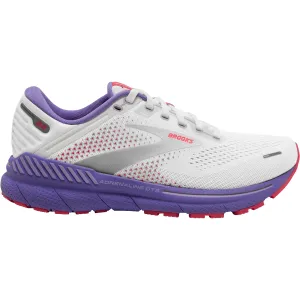 Women's Brooks Adrenaline GTS 22 White/Coral/Purple Mesh