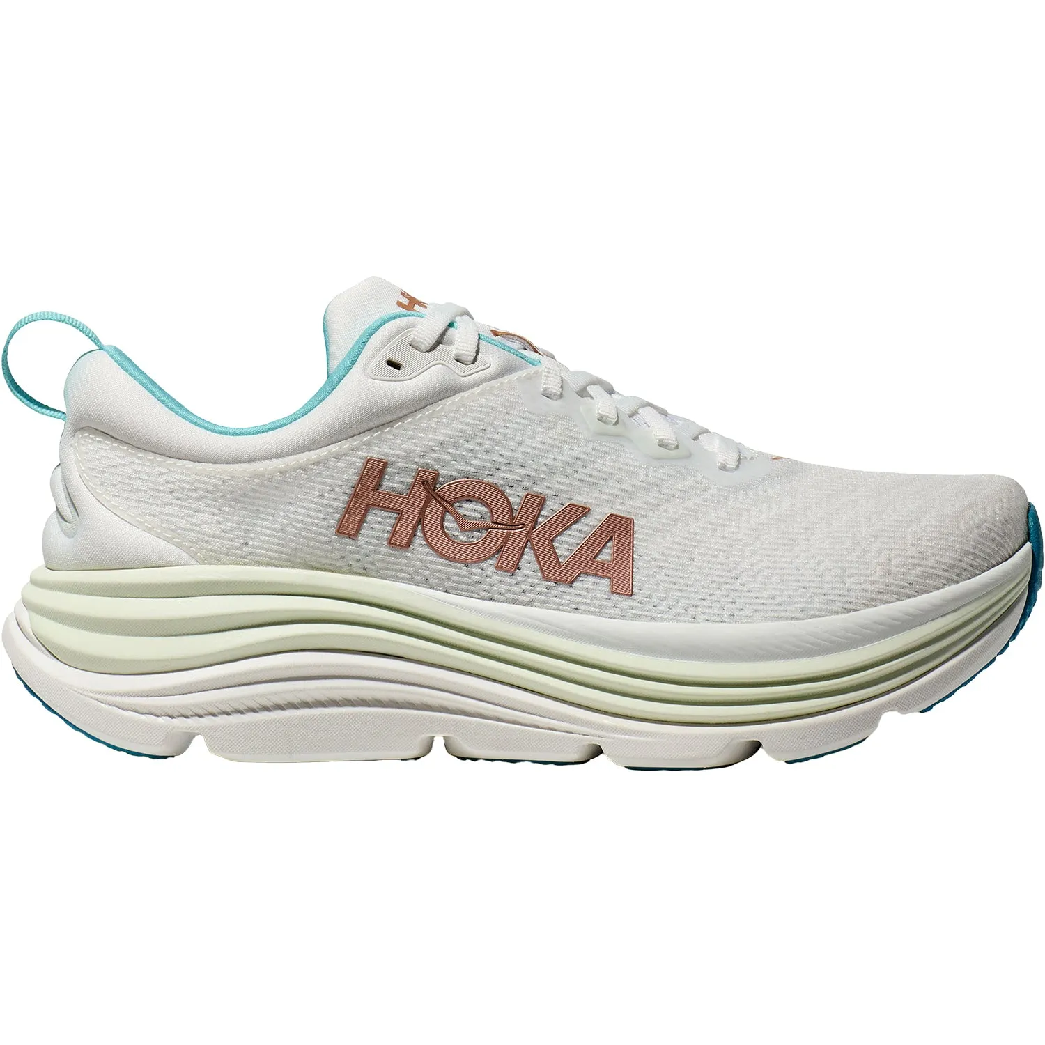 Women's Hoka Gaviota 5 Frost/Rose Gold Mesh