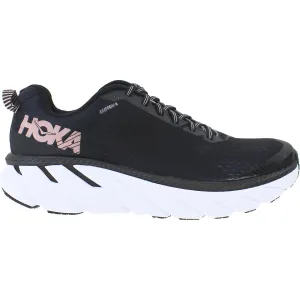 Women's Hoka One One Clifton 6 Black/Rose Gold Mesh