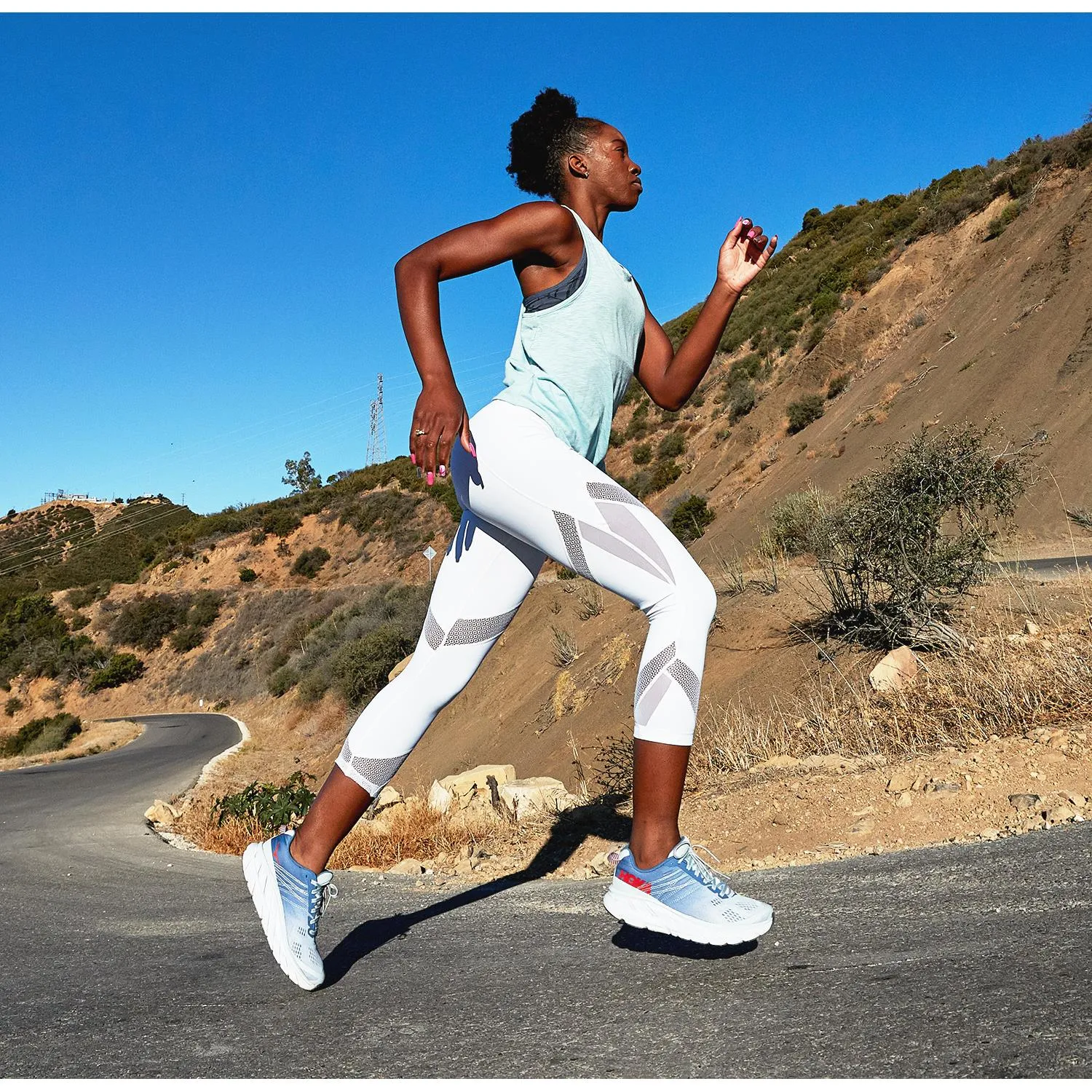 Women's Hoka One One Clifton 6 Black/White Mesh