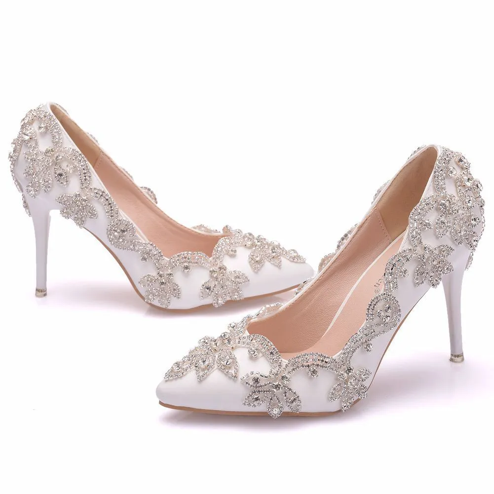 Women's Rhinestone High Heel Shoes