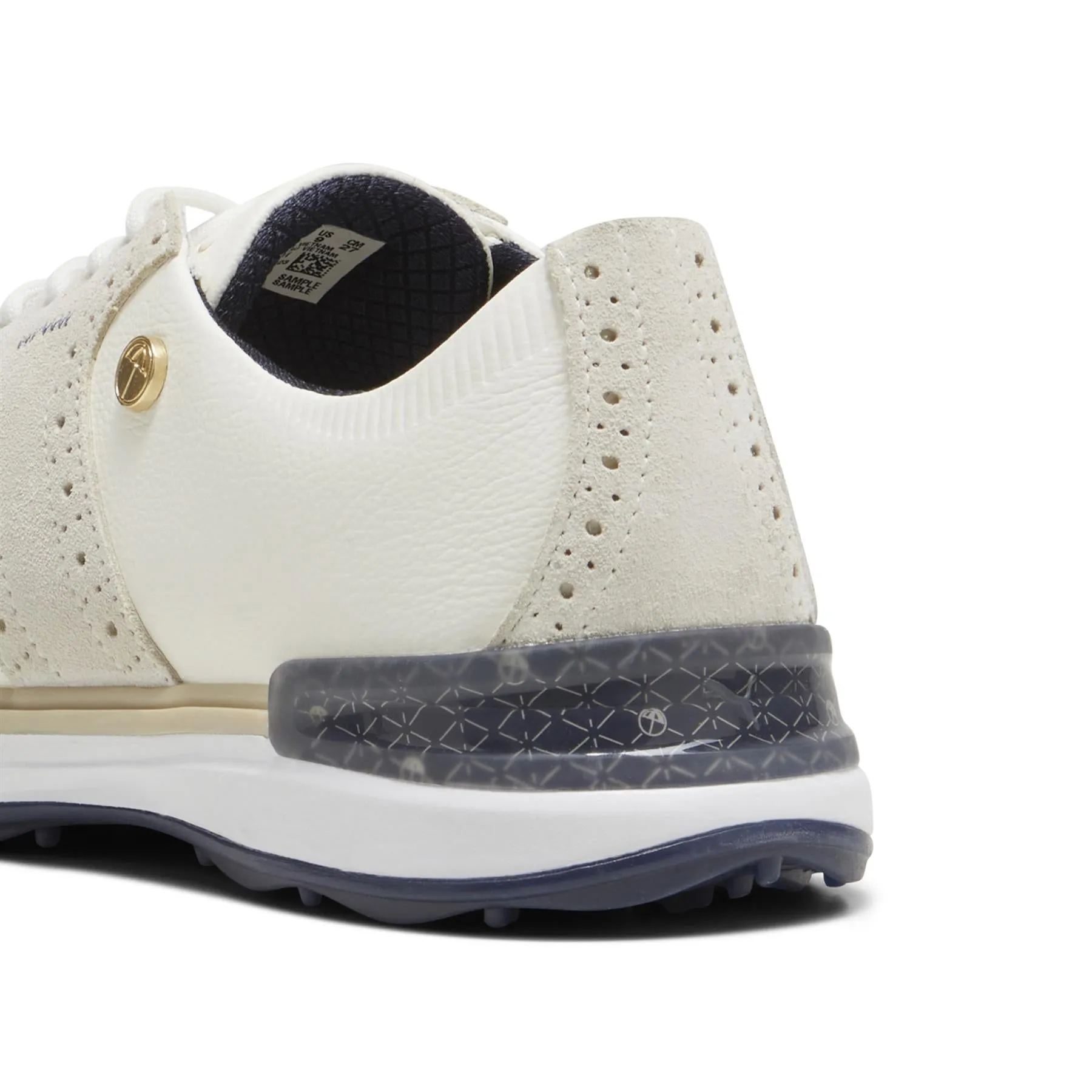 x AP Avant Golf Shoes Warm White/Deep Navy/Pale Pink - AW24